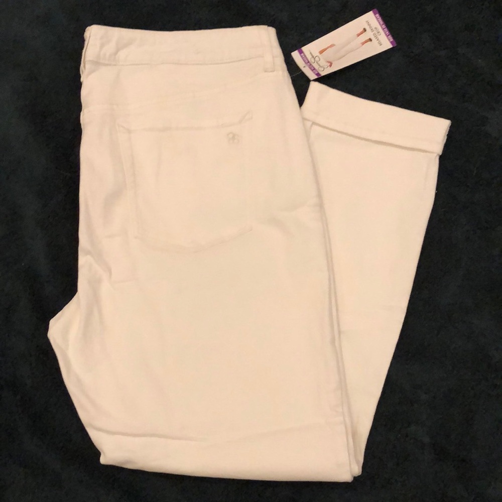 Jessica Simpson Relaxed Skinny cropped cuffed jeans